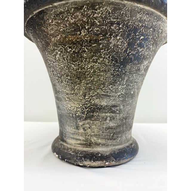 1987 Bon Art Textured Ceramic Urn Table Lamp For Sale In Nashville - Image 6 of 9
