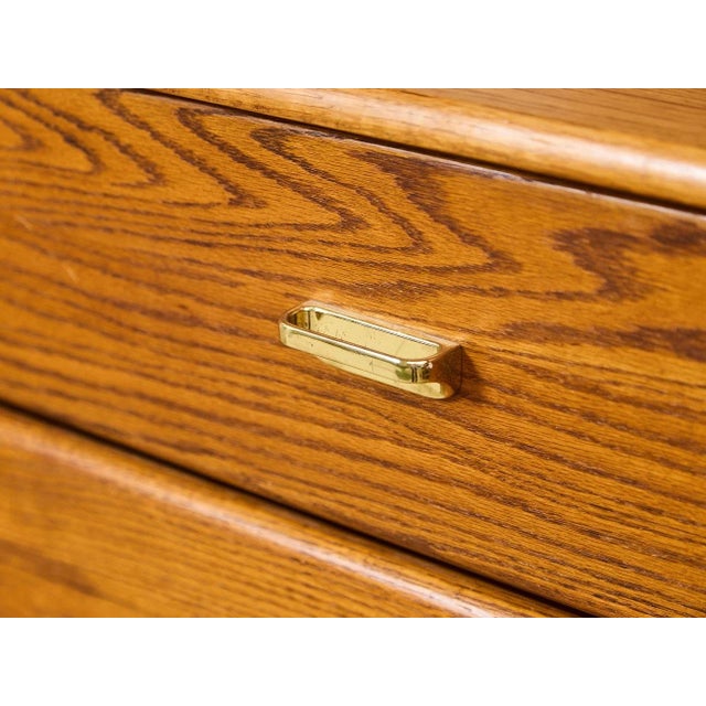 Chestnut Oak Vintage Highboy For Sale - Image 8 of 9