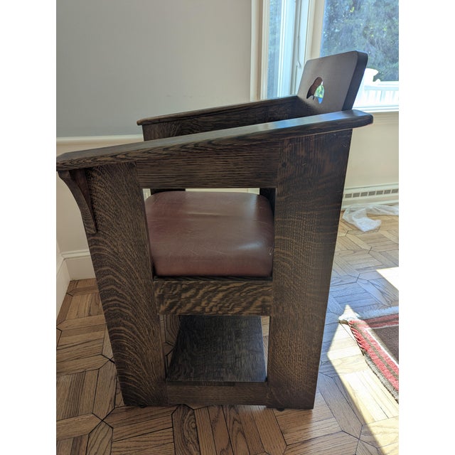 Stickley Brothers Stickley Mission Chair; Charles P. Limbert Style For Sale - Image 4 of 11