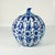 1980s 1980s Vintage Chinoiserie Boho Chic Hollywood Regency Blue & White Pumpkin, Halloween & Thanksgiving For Sale - Image 5 of 11