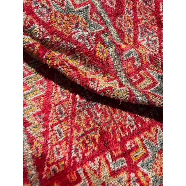 Vintage Boujad Berber Rug with Geometric Tribal Masterpiece, 1990s For Sale - Image 4 of 11