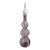 Vintage All Rose Murano, Amethyst and White Decanter For Sale