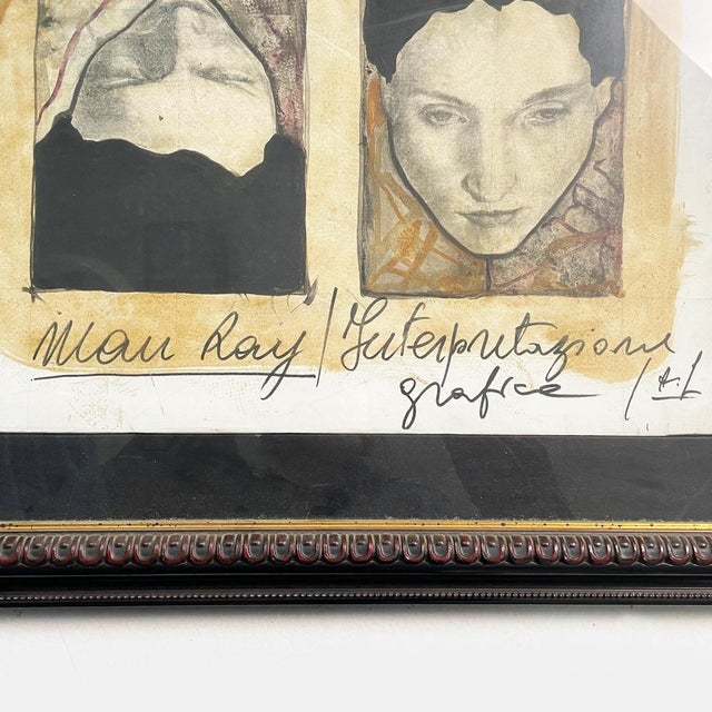 Man Ray, Mid-Century Modern Composition, Mixed Media on Paper, 1940-1970s For Sale - Image 6 of 16