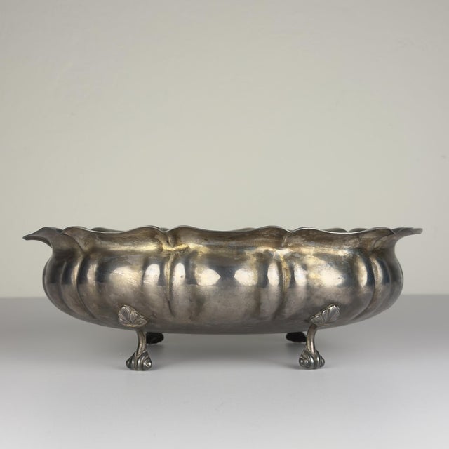 Vintage Silver-Plated Bread Basket, Italy, 1950s For Sale - Image 16 of 16