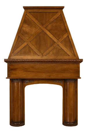 19th Century Architectural Fireplace in Wood