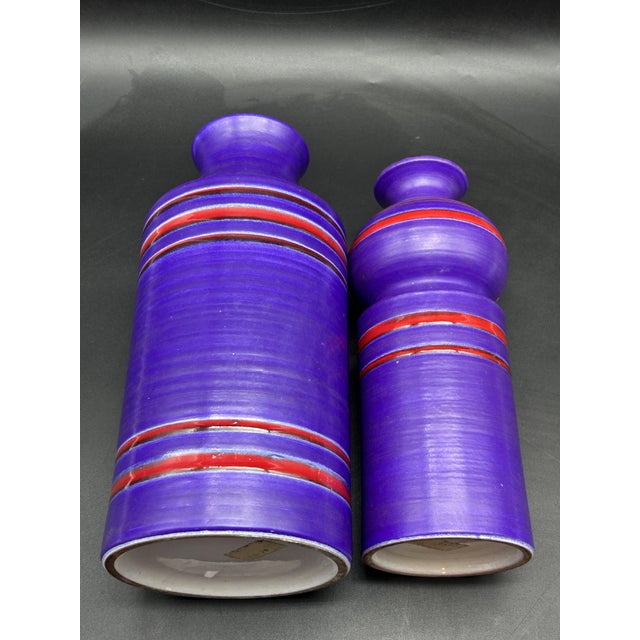 Vases by Aldo Londi for Bitossi, 1960s, Set of 2, in Flawless conditions. Designed 1960 to 1969 I have official proof of...