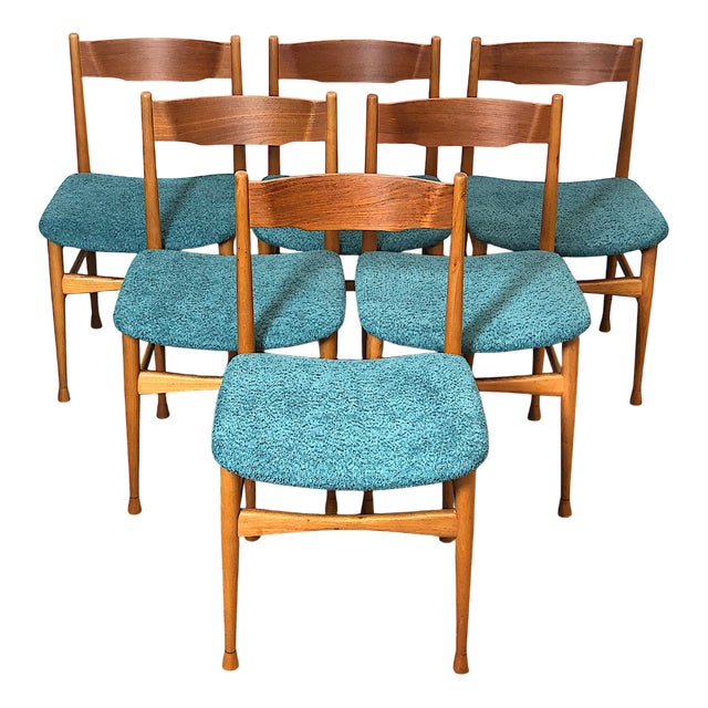 Vintage Chairs, Italy, 1960s, Set of 6 For Sale