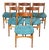 Vintage Chairs, Italy, 1960s, Set of 6 For Sale