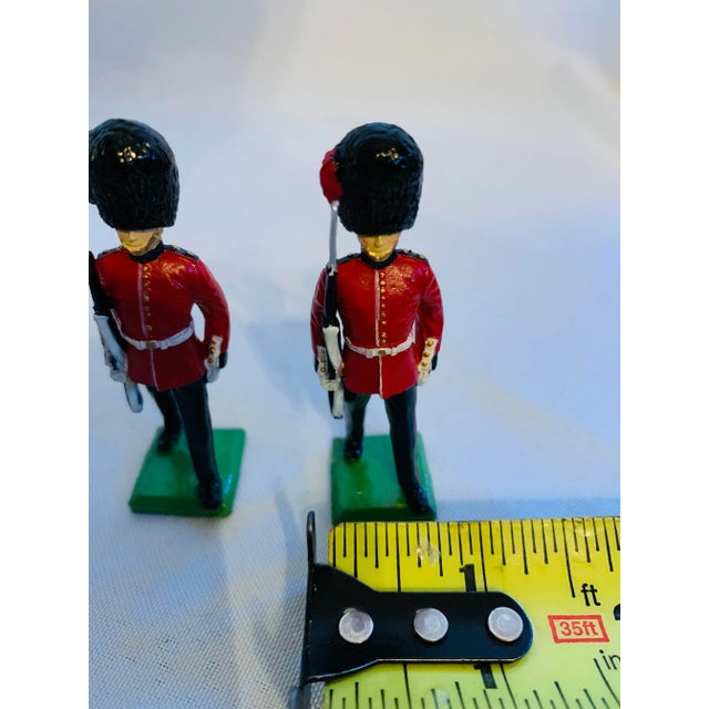 Red Mid 20th Century Churchill’s Miniature Scots Guards Figures in Original Box, Made in Scotland - Set of 6 For Sale - Image 8 of 13