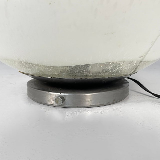 Italian Modern Murano Opaline Glass Table Lamp, 1970s For Sale - Image 15 of 17