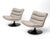 Metal F506 Swivel Lounge Chairs with Boucle Weave Fabric by Geoffrey Harcourt for Artifort, 1980s, Set of 2 For Sale - Image 7 of 17