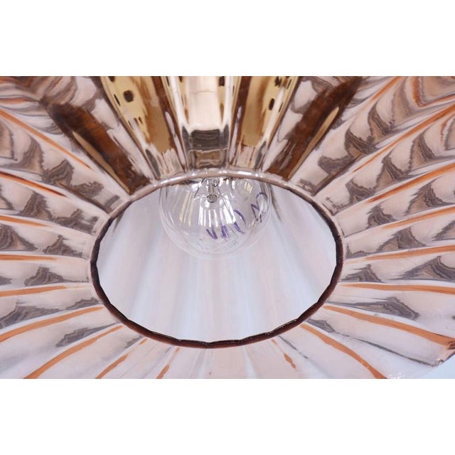 Mid-Century Modern Pendant Light in Chrome and Brass by Kamenický Šenov, Czech, 1960s For Sale - Image 6 of 9