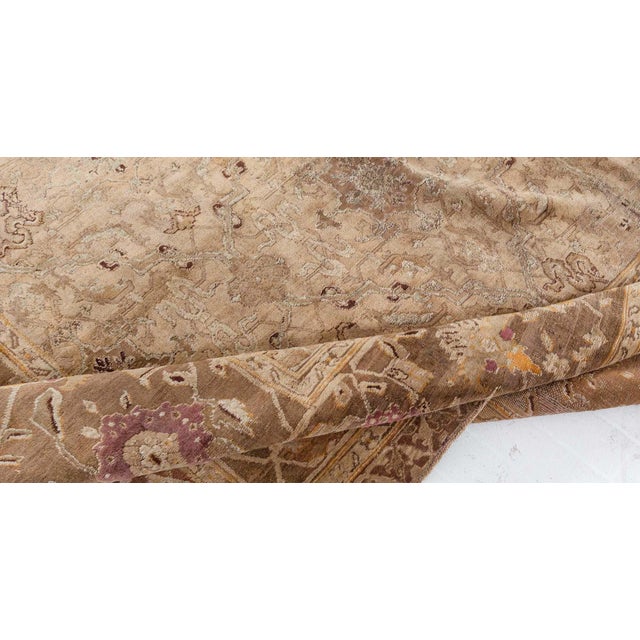 1900 - 1909 Indian Agra Rug For Sale - Image 5 of 9