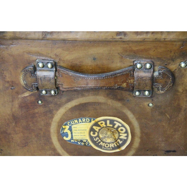 Antique Cube-Shaped Leather Trunk by Louis Vuitton, 1890s For Sale - Image 11 of 18