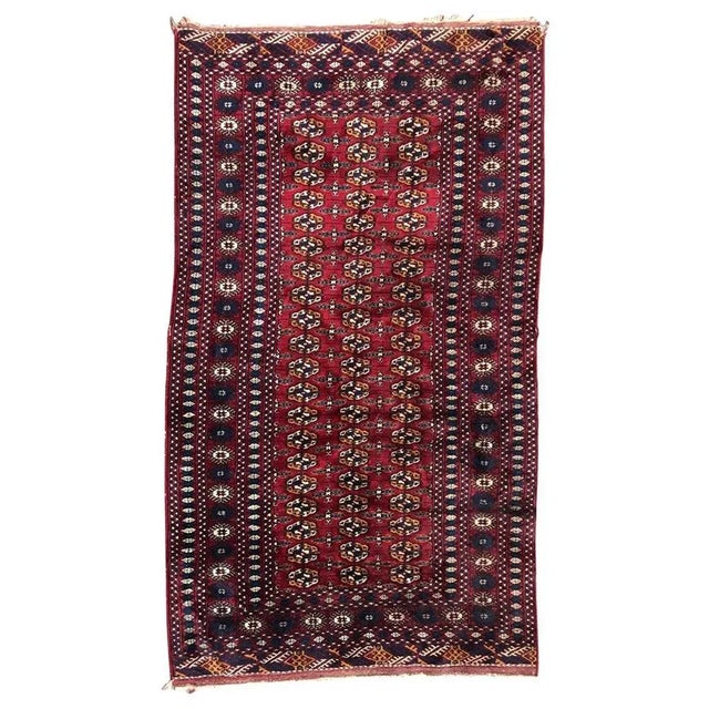 Vintage Fine Boukhara Afghan Rug For Sale - Image 17 of 17