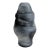 Vintage Abstract Gray Studio Pottery Signed Vase - 12" For Sale