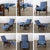 Mid to Late 20th Century Neoclassic Reclining Armchair Blue Chenille Fabric by Burris Industries For Sale - Image 13 of 18