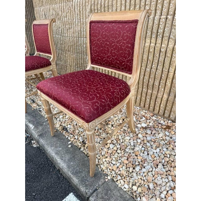 Set of 4 Louis XVI Style Square-Shaped Back Dining Chairs For Sale - Image 10 of 15