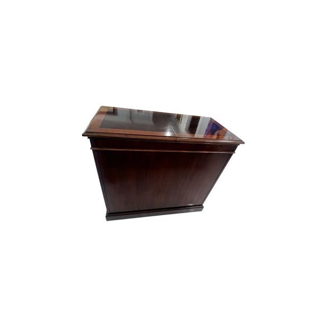 Wood Late 20th Century Drexel Mahogany Expandable Server Cabinet For Sale - Image 7 of 14