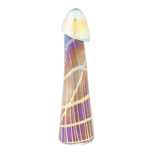 Loetz Manner Iridescent Art Glass Phallus Figure