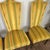 Textile Designer 1970s Velvet Striped High Back Chairs For Sale - Image 7 of 15