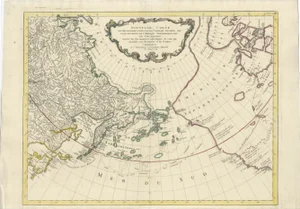 Large Map of Russian Discoveries in Siberia, 1784