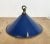 British Industrial Blue Enamel Factory Pendant Lamp, 1950s For Sale - Image 12 of 15