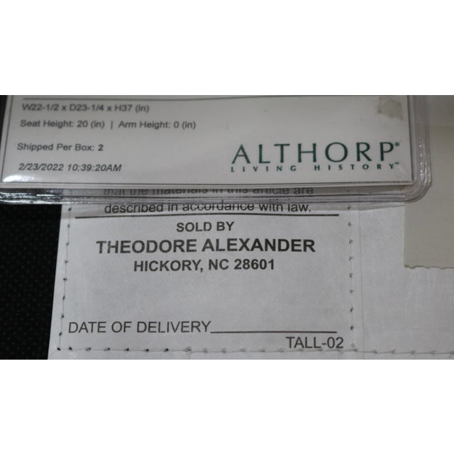 Wood Late 20th Century Theodore Alexander Furniture Althorp Great Room Dining Chairs - Set of 7 Side Chairs For Sale - Image 7 of 7