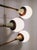 Mid-Century Brass Chandelier with 6 Opaline Spheres, Italy, 1960s For Sale - Image 9 of 14