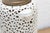 Alabaster White Lattice Bloom Porcelain Lamp For Sale In Los Angeles - Image 6 of 9