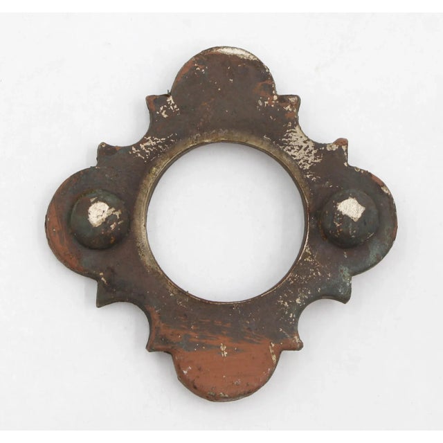 Bronze Mid 20th Century Arts & Crafts Bronze Door Pull With Cylinder Lock Cover For Sale - Image 8 of 9