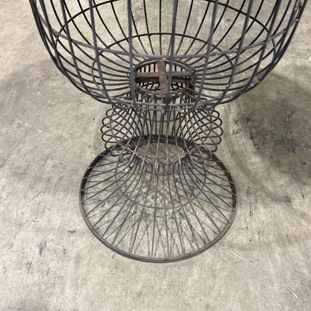 Metal Pair of Extra Large Scale French Wire Garden Urns For Sale - Image 7 of 7