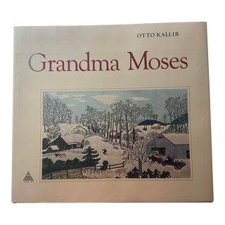 Grandma Moses Coffee Table Book by Otto Kallir Color Plates Catalog 1973 For Sale