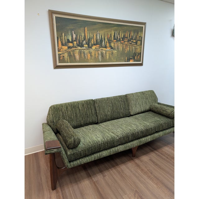 1960s Mid Century Modern Attributed to Adrian Pearsall for Craft Associates 2313-S Sofa - Restored For Sale - Image 6 of 18