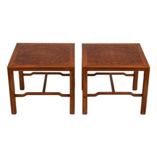 Vintage Chapak Modern Walnut Chippendale End Tables – Pair For Sale