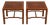 Vintage Chapak Modern Walnut Chippendale End Tables – Pair For Sale