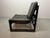 Mid-Century Brutalist Black Leather Lounge Chairs with Black Wooden Frames by Sonja Wasseur, Netherlands, 1970s, Set of 2,...
