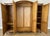 Vintage French Louis XVI Style Carved Oak 4-Door Armoire For Sale - Image 10 of 11