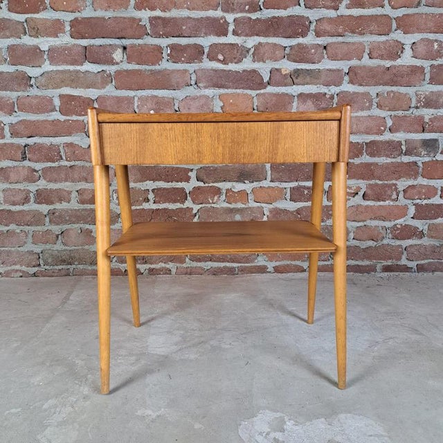 Vintage Danish Nightstand with Drawer, 1961 For Sale - Image 3 of 6