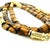 A dramatic Italian long necklace dating to circa 1980, crafted in 14-karat yellow gold with polished rectangular...