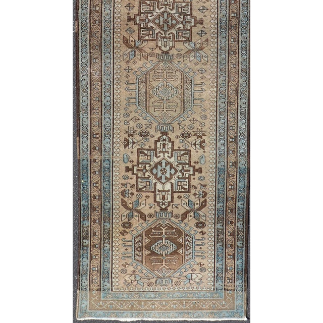 Karadjeh vintage runner with multi-medallion design from Persia, Keivan Woven Arts / rug h-307-80, country of origin /...