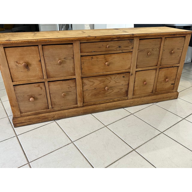 Vintage Workshop Cabinet with Drawers in Fir, 1950s For Sale - Image 14 of 18