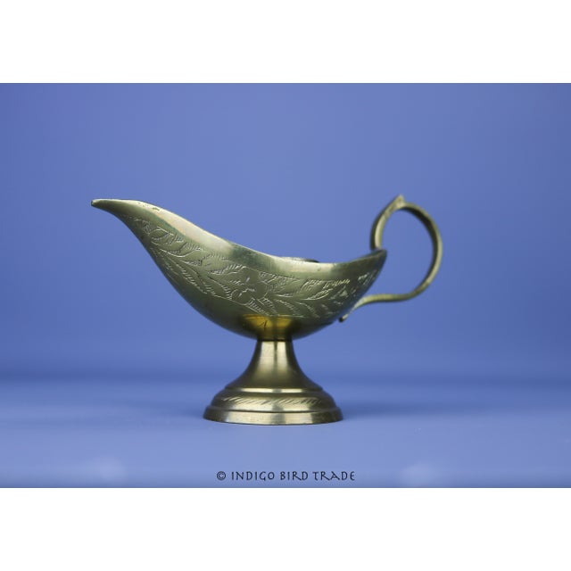 Antique Brass Candlestick Holders Middle East Genie Lamp Style - Set of 2 These wonderful candlesticks are made from solid...