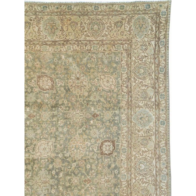 Rustic Galerie Shabab Collection Early 20th Century Persian Tabriz Carpet For Sale - Image 3 of 10