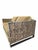 Wood MCM Adrian Pearsall Chrome Flat-Bar Cork-Sided Sofa & Loveseat Set Newly Reupholstered For Sale - Image 7 of 12