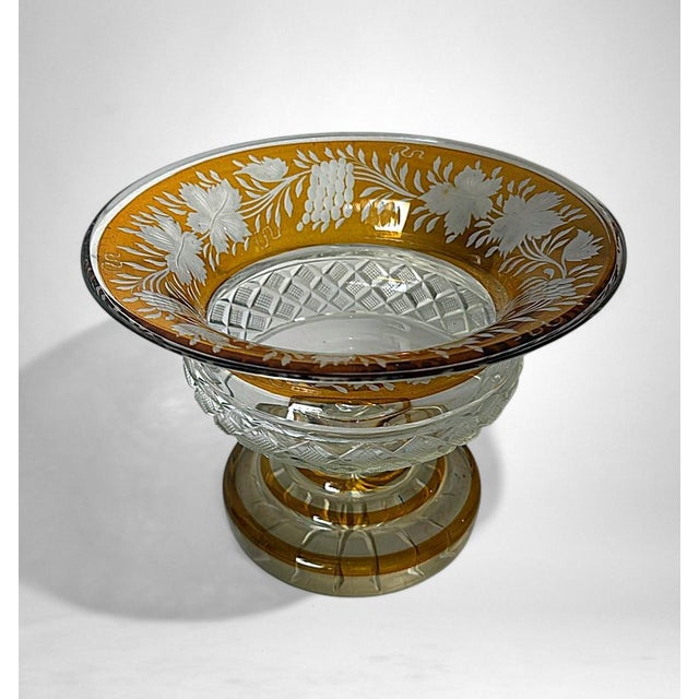 Art Deco Art Deco Style French Cut Crystal Bowl For Sale - Image 3 of 18