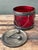 Vintage Glass Drum Lidded Jar For Sale - Image 9 of 12