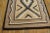 Textile 1920s Beige Medallion Tribal Antique American Navajo Carpet 4'2" X 5'10" Flatweave Wool Rug For Sale - Image 7 of 9