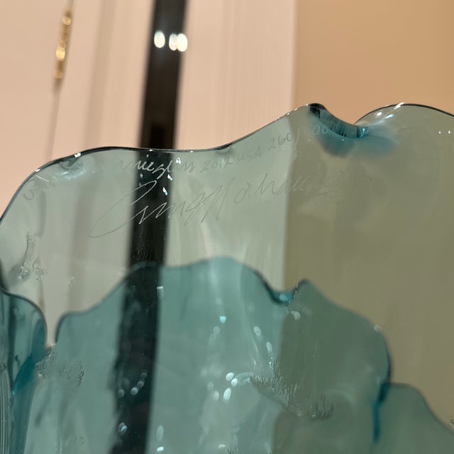 Glass Signed and Etched by Annie Glass Original For Sale - Image 7 of 8