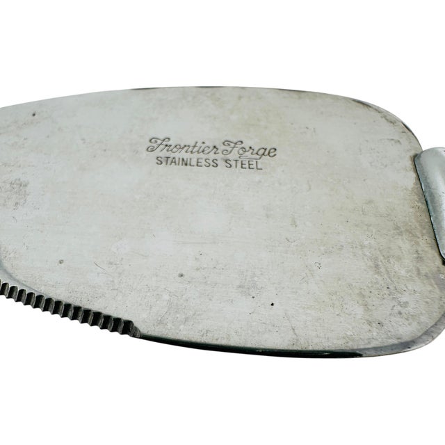 Vintage Frontier Forge Lucite Flatware Set of 13 | MCM Service for 12, Cake Forks and Server | Clear Acrylic Japan Retro For Sale - Image 11 of 13